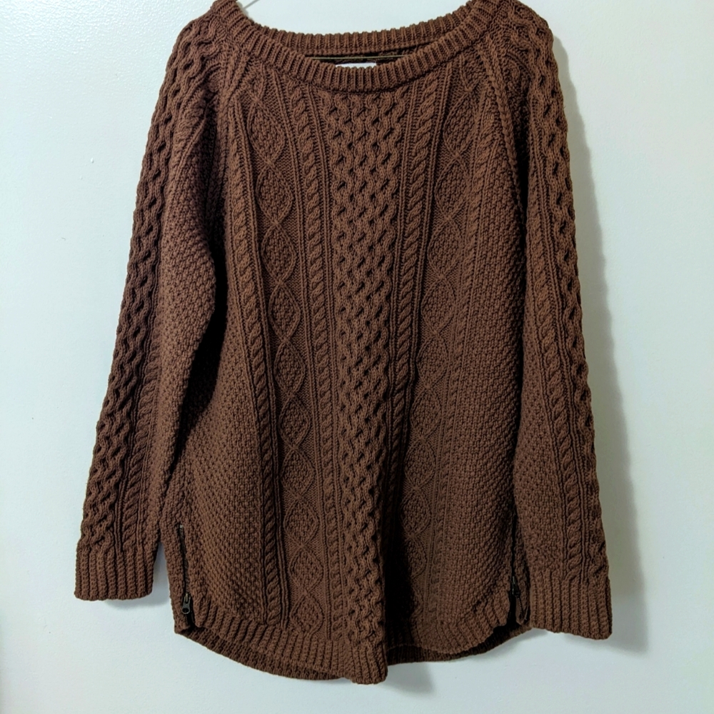 L.L. Bean Cable Knit Sweater, Cotton